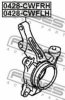 MITSUBISHI 3870A007 Stub Axle, wheel suspension